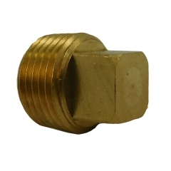 ACR Industries 28-085 Square Head Pipe Plug Fitting, Brass - 1/4 inch