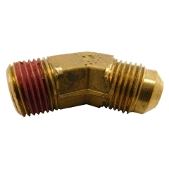 Crusader 30615 3/8 Inch NPT x 3/8 Inch Hose 45 Degree Inverted Flare Male Flange Fitting
