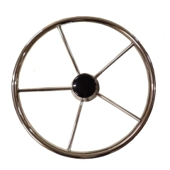 Uflex USA V42 15.5 in. Stainless Destroyer Steering Wheel