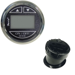 Faria Beede Instruments 13751 Black Stainless Steel Chesapeake Depth Sounder with In-Hull Mounted Transducer