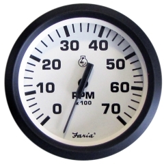 Faria Beede Instruments 32905 Euro 7000 RPM Outboard Tachometer 
