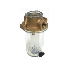 Groco ARG-750-P 3/4 in. ARG Raw Water Strainer w/Polyethylene Filter Basket, 8.4 in. Tall