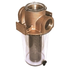 Groco ARG-750-S 3/4 in. ARG Raw Water Strainer w/Stainless Steel Filter Basket, 8.4 in. Tall