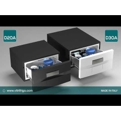 0.8 cubic foot D20A Drawer Refrigerator/Freezer DC | Vitrifrigo D20A-WHITE