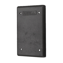HUBB-HBL6087 Black blank cover for #HBL6080-OS