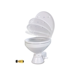 Jabsco 37010-4194 Electric Marine Toilet with Regular Bowl, 24V - Raw Water