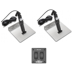 XKA Stainless Steel Trim Tab Kit with Rocker Switch Control | Lectrotab XKAF9X9
