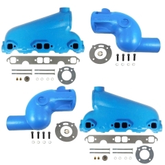 Crusader Small Block GM Exhaust Manifold Kit with 3-Inch Elbows