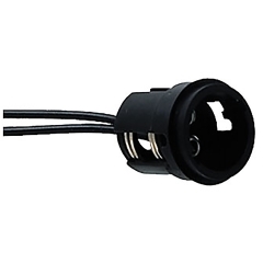 Perko 0024DP1 Black Double Contact Bayonet Socket