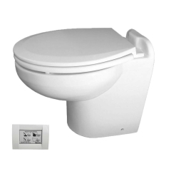 Raritan 220HF024 Marine Elegance Toilet, 24V - Fresh Water w/STC Control