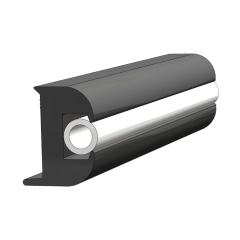 Black Flexible Rub Rail Kit with Arctic White Insert | Taco V11-3447BWK50-2