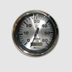 4 inch Tachometer with Hourmeter 6000 RPM GasTC9196 | Faria 36032