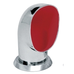 Vetus YOG316R Stainless Steel Cowl Vent with Red Interior, 11-13/16 Inches Tall