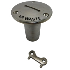 Whitecap 6126 Stainless Steel Waste Deck Fill for 1-1/2 Inch I.D. Hose